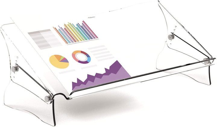 Fellowes Konzepthalter Clarity, höhenverstellbarer Vorlagenhalter für A4 und A3 Dokumente, ergonomis