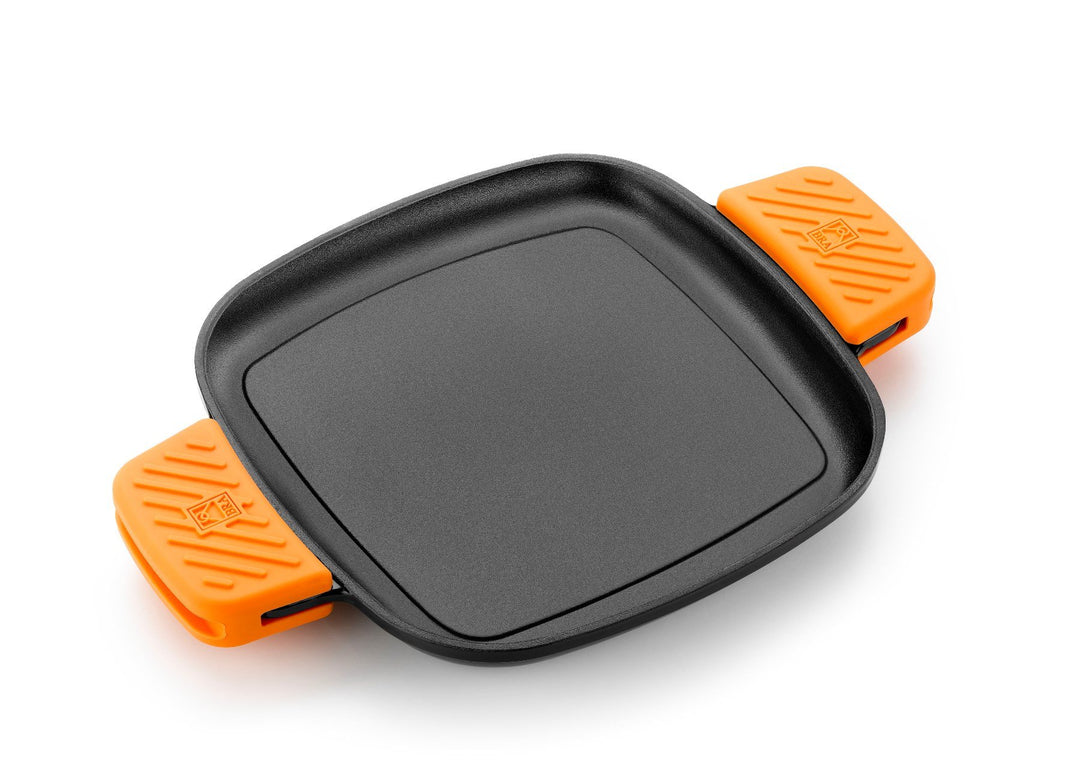 BRA Effektives Eisen Quadratischer Grillrost, hergestellt aus Gusseisen ESM, Metall, grau, 24 cm Qua