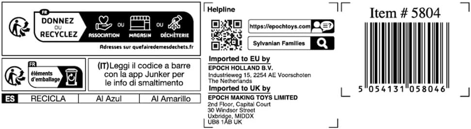 Sylvanian Families 5804 Seeotter Schnorchel Spielset, Set mit Tierfigur, Meerestiere, Spielzeug für