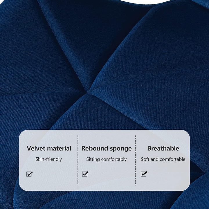 TUKAILAI Bürostuhl Ergonomisch aus Samt, Verstellbar Schreibtischstuhl Drehstuhl mit Höhenverstellba