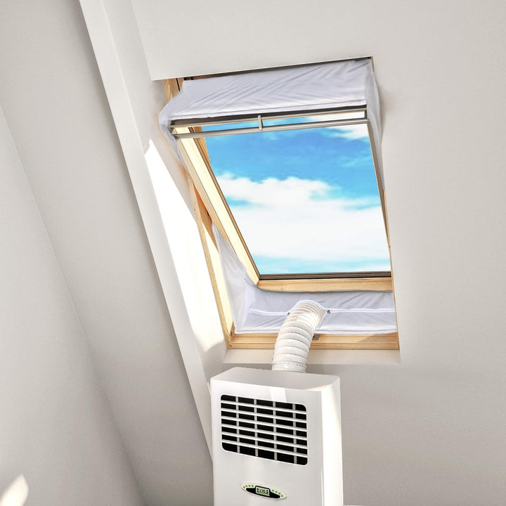 HOOMEE Fensterabdichtung für Mobile Klimageräte Dachfenster, Hot Air Stop zum Anbringen an Schwingfe