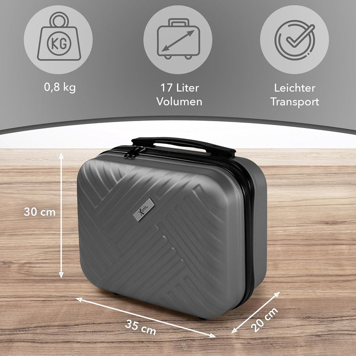 Xonic® Design Kosmetikkoffer aus ABS Hartschale – Robustes Beautycase als Handgepäck - Kosmetiktasch