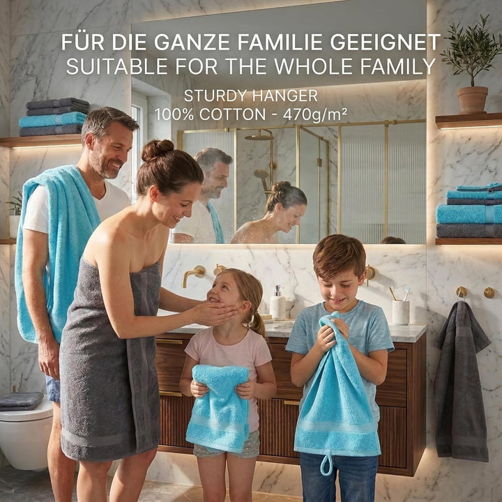 Betz Premium 10er Handtuch-Set - 2X Duschtücher - 4X Handtücher - 2X Gästetücher - 2X Waschhandschuh