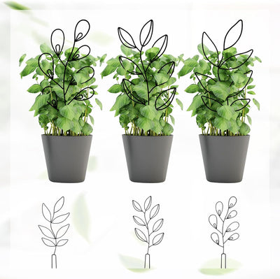 MOAMUN 6 Rankhilfe Zimmerpflanzen Rankgitter Metall, Pflanzenhalter Rankhilfen Monstera Rankhilfe, 3