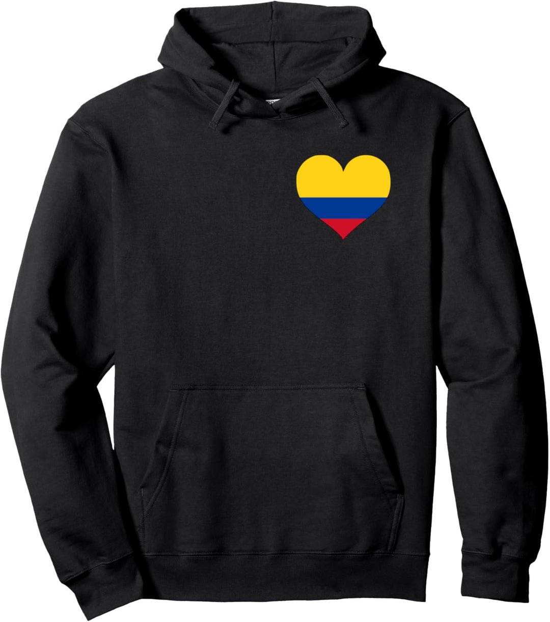 Kolumbianische Flagge im Herzen - Kolumbien Pullover Hoodie