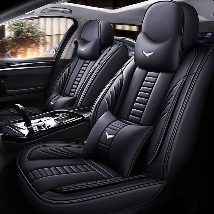 Pengchen Luxus Vorn Sitzbezüge, Wasserdicht Auto-Sitzbezug Universal passend für KIA 2000-2023 95% M