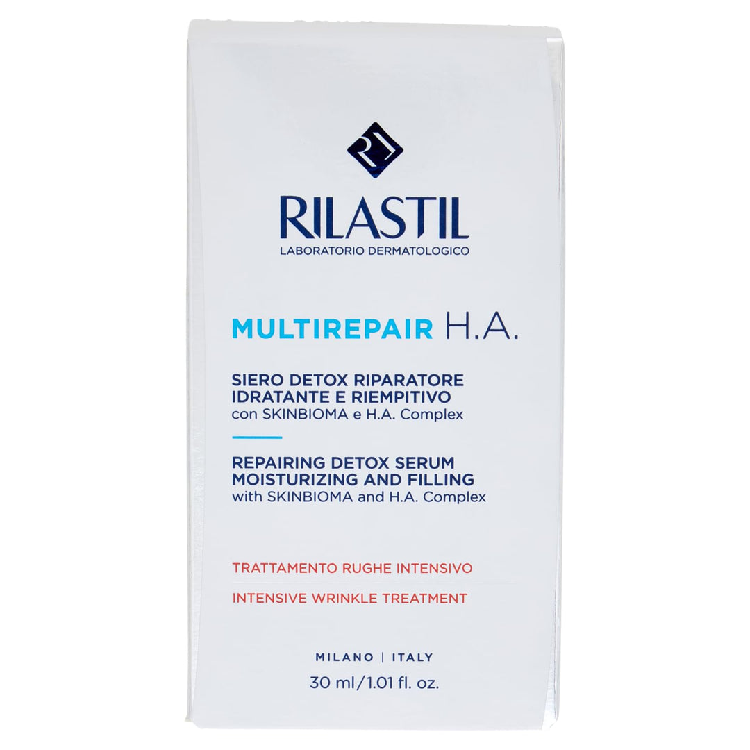 Rilastil Multirepair H.A. Detox-Serum, Antioxidant und Reparatur, feuchtigkeitsspendend und füllend