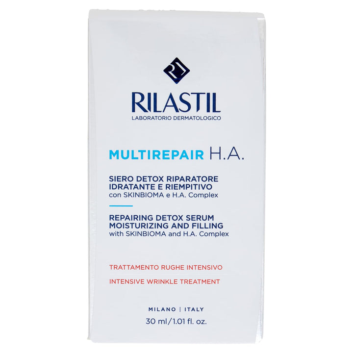 Rilastil Multirepair H.A. Detox-Serum, Antioxidant und Reparatur, feuchtigkeitsspendend und füllend