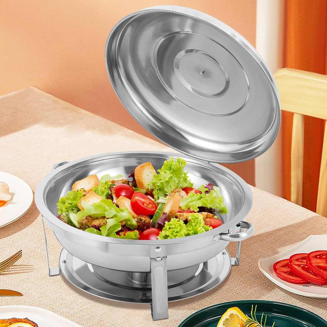 Chafing Dish 9L Edelstahl Speisenwärmer Buffet Warmhaltebehälter Silber | 410 Edelstahl poliert, 9L