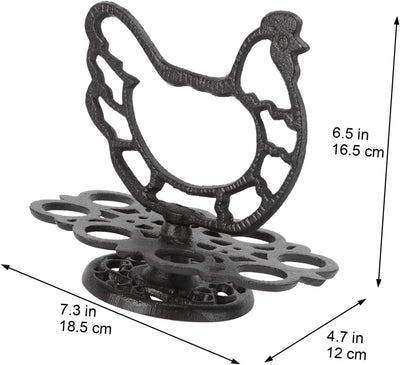 Cabilock Eierspender Kreativ Metall Huhn Form Eierhalter Eierständer Eierregal Ei Aufbewahrung Displ