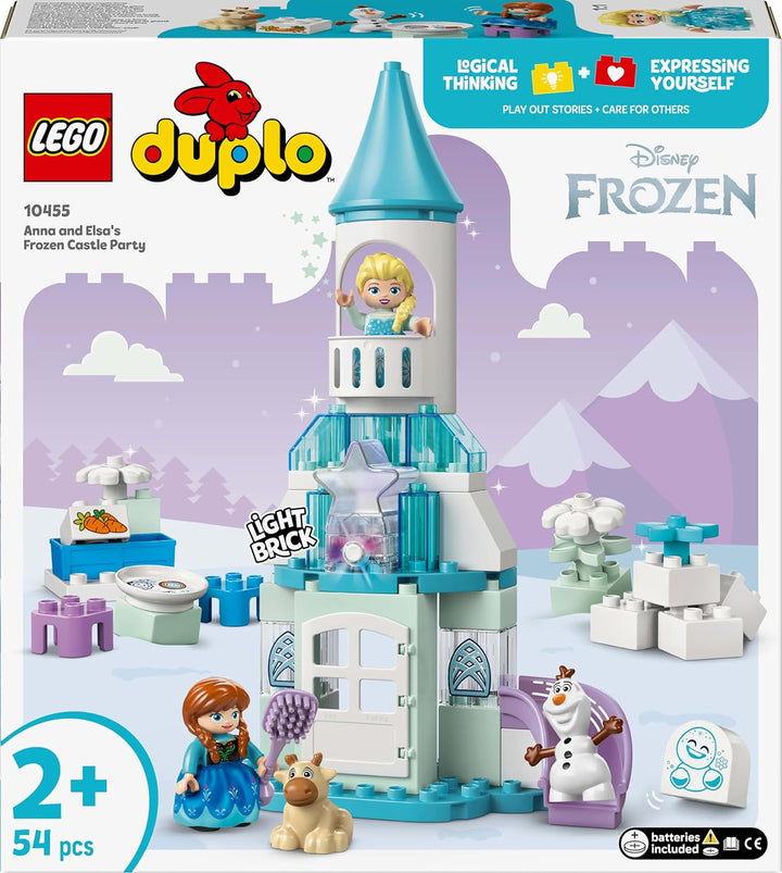 LEGO DUPLO │ Disney Annas und Elsas Party im Eispalast - Frozen Spielzeug mit ELSA Figur, Lichtstein
