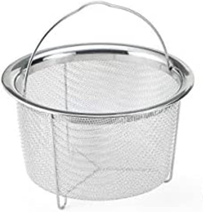 Juwacoo 2 Stück Edelstahl Dampfgarer Dampfeinsatz, (20,5 cm+18 cm) Frittierkorb Dampfkorb, Dünsteins