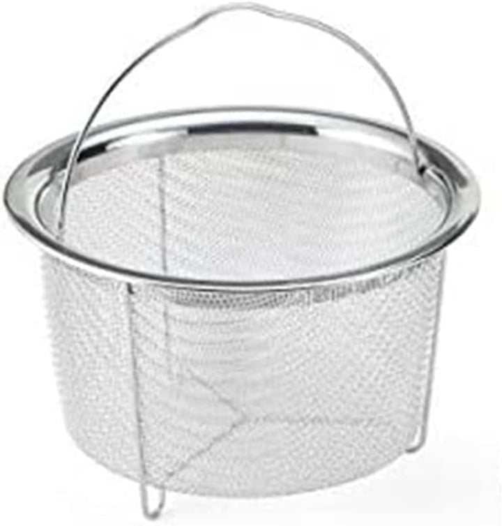 Juwacoo 2 Stück Edelstahl Dampfgarer Dampfeinsatz, (20,5 cm+18 cm) Frittierkorb Dampfkorb, Dünsteins