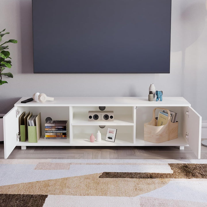 Vida Designs Cosmo TV-Schrank mit 2 Türen, modern, glänzend, matt, MDF, Wohnzimmerschrank, Media-Stä
