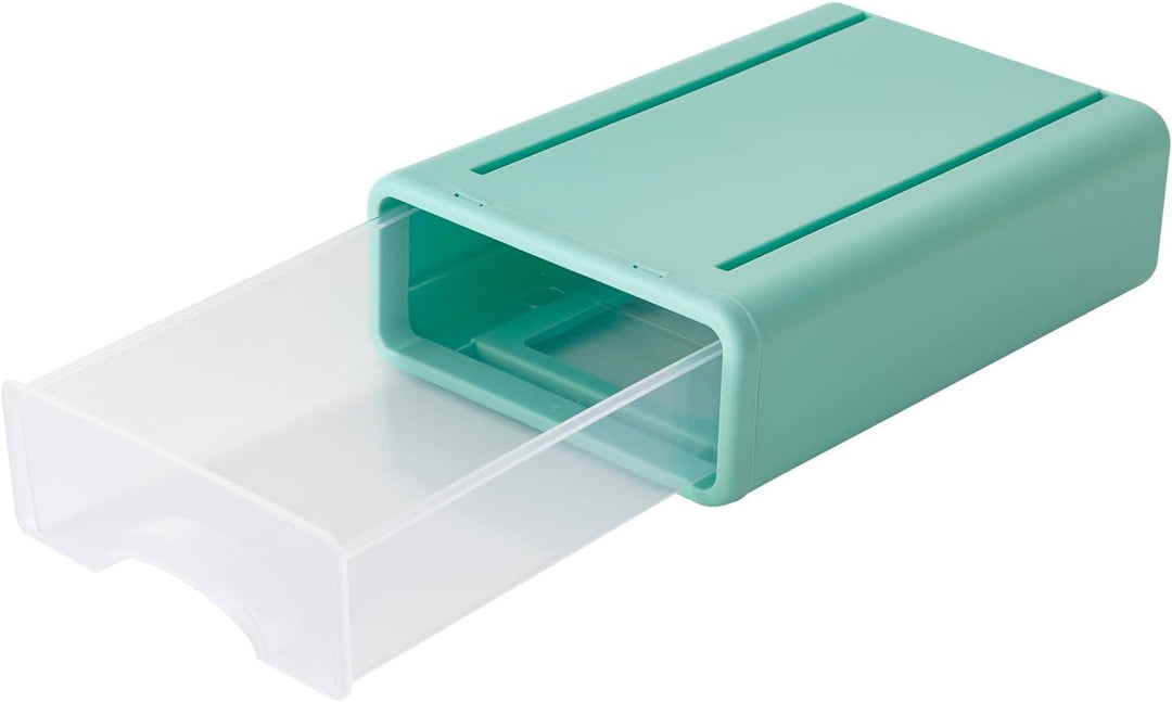 Schreibtisch Organizer 6 Fächer Geschlossenen Schubladen Stapelbar Plastik Büro Schubladenbox mit Gr