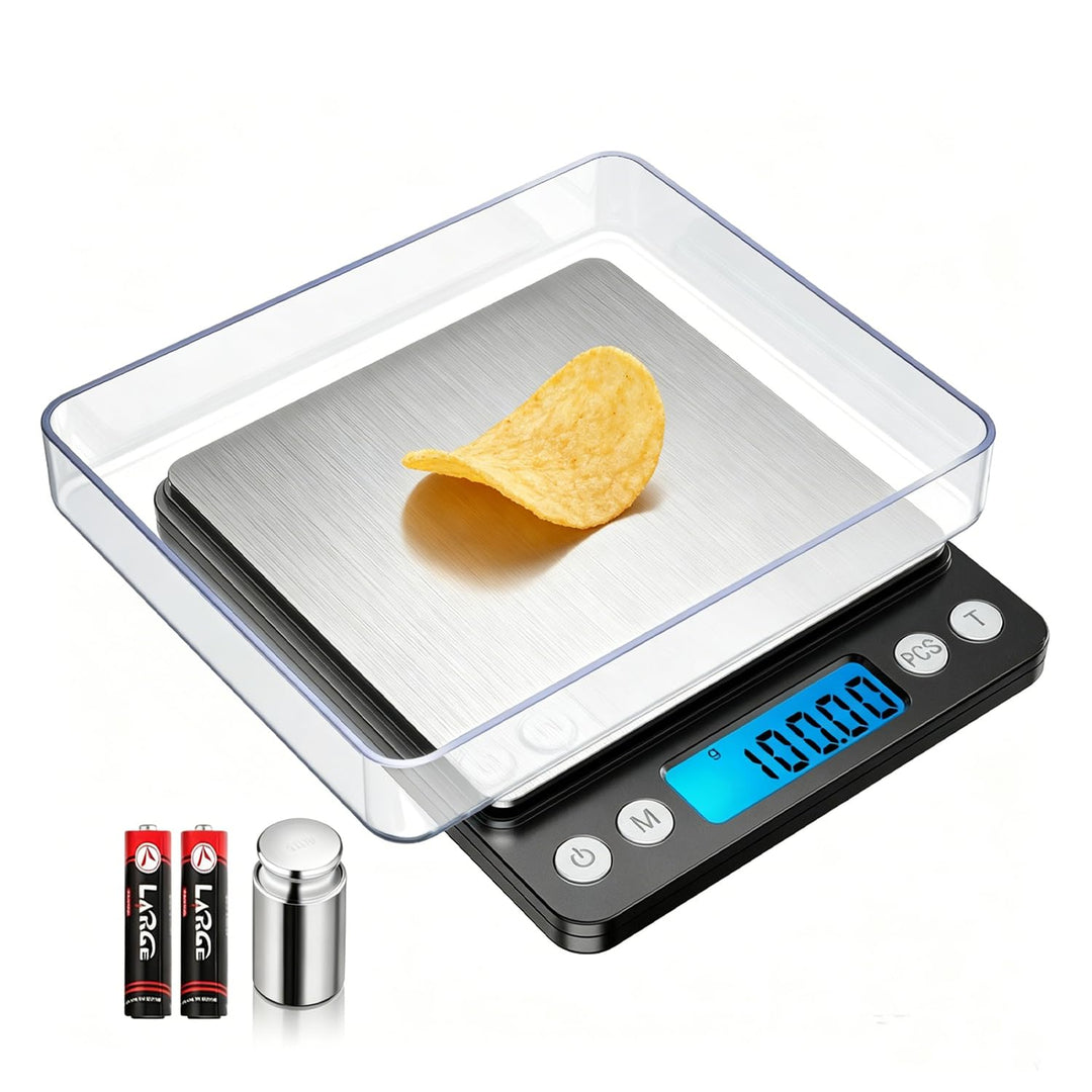 Feinwaage 0,01g/500g, ORIA Digitale Briefwaage, Goldwaage Schmuckwaage Laborwaage Grammwaage Münzwaa