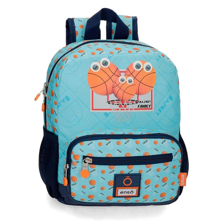 Enso Basket Family Vorschul-Rucksack Blau 23x28x10 cms Polyester 6.44L Vorschulrucksack, Vorschulruc