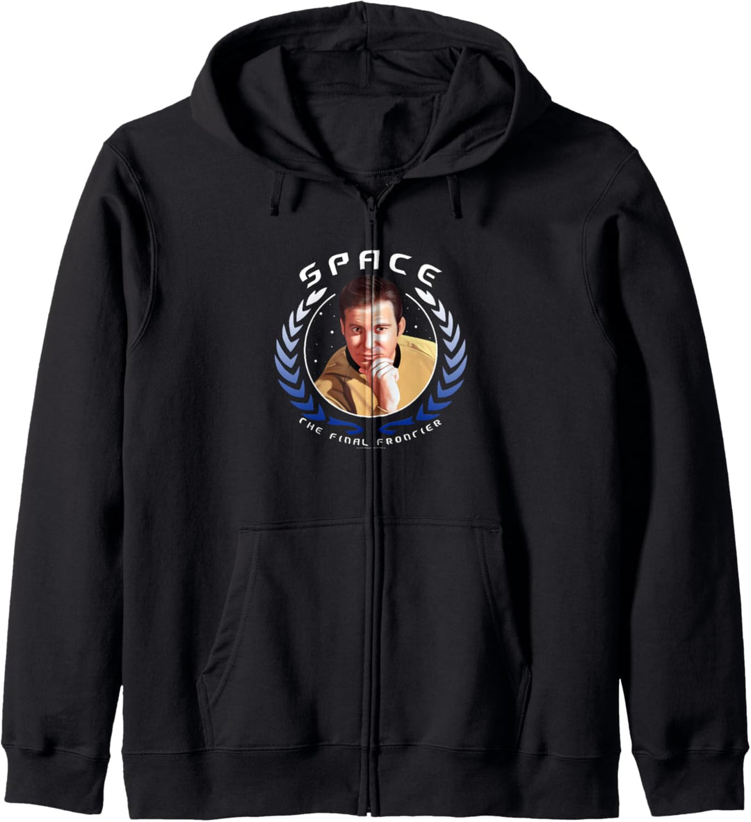 Star Trek Captain Kirk The Final Frontier Emblem Photo Kapuzenjacke