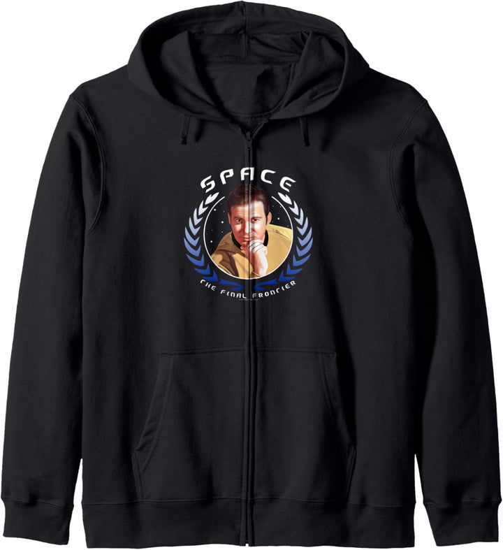 Star Trek Captain Kirk The Final Frontier Emblem Photo Kapuzenjacke