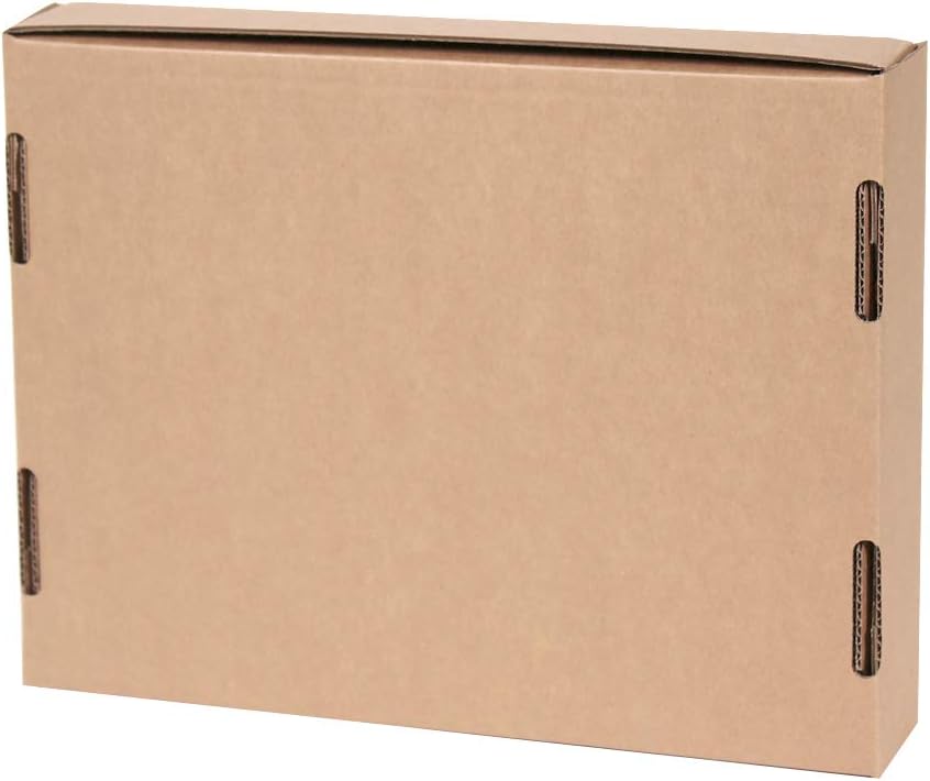 Only Boxes Karton aus Wellpappe, für Postversand, selbstaufbaubar, zur Aufbewahrung, Grösse L, 31 x