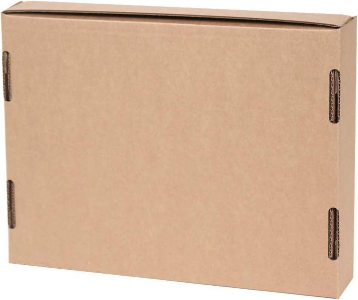 Only Boxes Karton aus Wellpappe, für Postversand, selbstaufbaubar, zur Aufbewahrung, Grösse L, 31 x