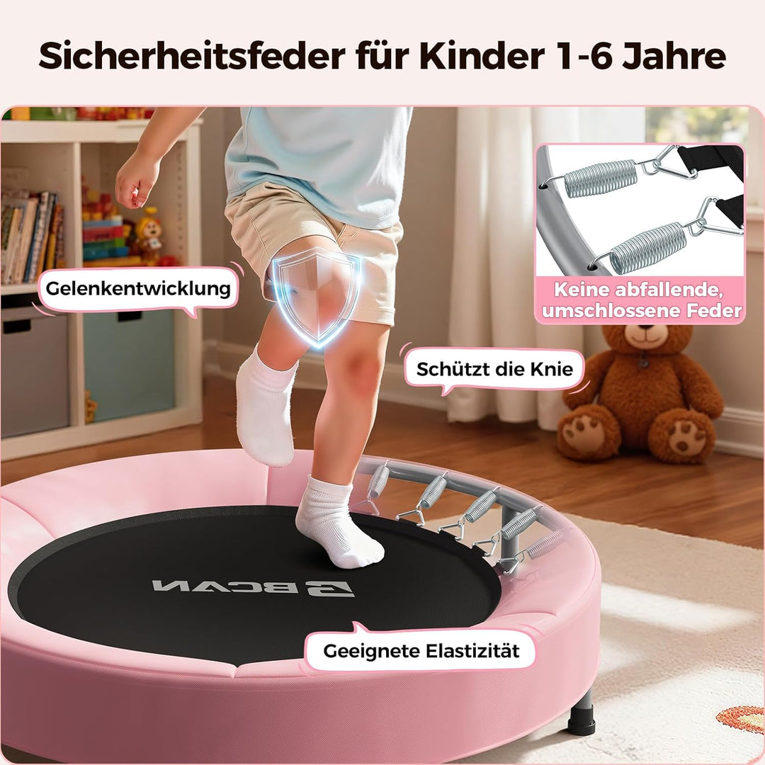 BCAN 91 cm Kleinkind-Trampolin, ASTM-Zertifiziert Schaumstoffgriff und sichere, verdickte Abdeckung,