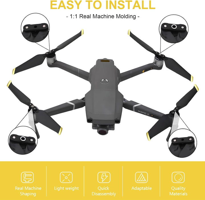Bocguy 8 Pcs Drohne Mavic 2 Propeller, 8743 Propeller für Mavic 2/2 Pro / 2 Zoom Drohnenersatz mit P
