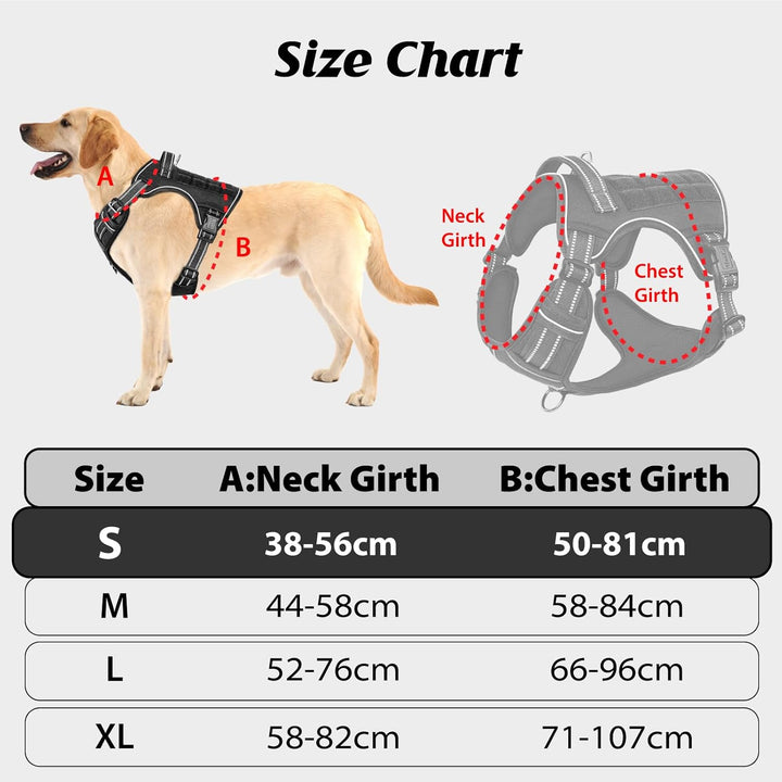 HEELE Hundegeschirr, Metall Taktisches Geschirr, Taktische Hundeweste, Service Hundegeschirr, MOLLE