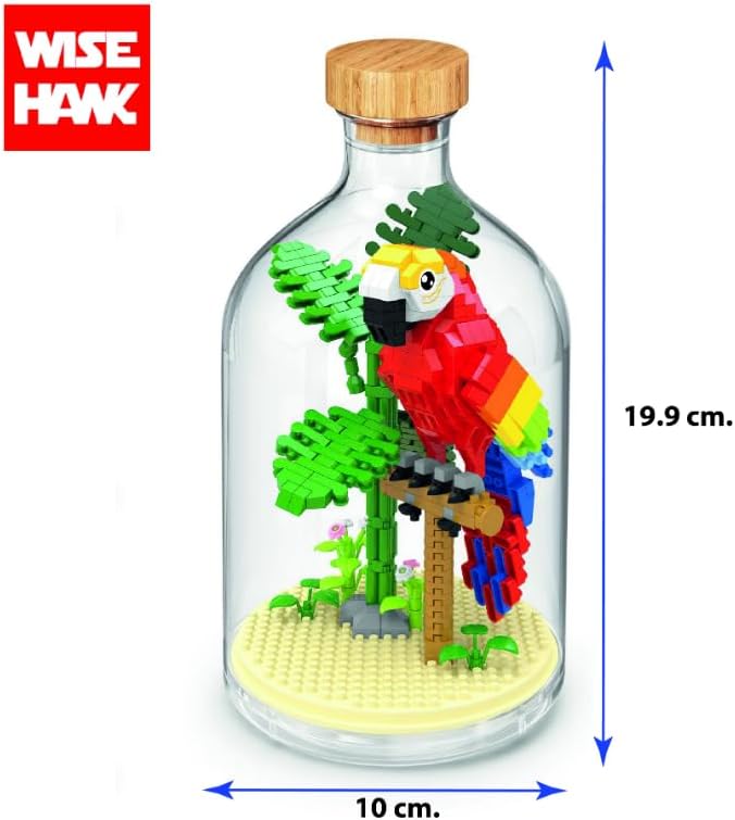 WiseHawk Bausatz mit Miniaturblöcken zum BAU von Insekten und kleinen Tieren. Inklusive Methacrylat-