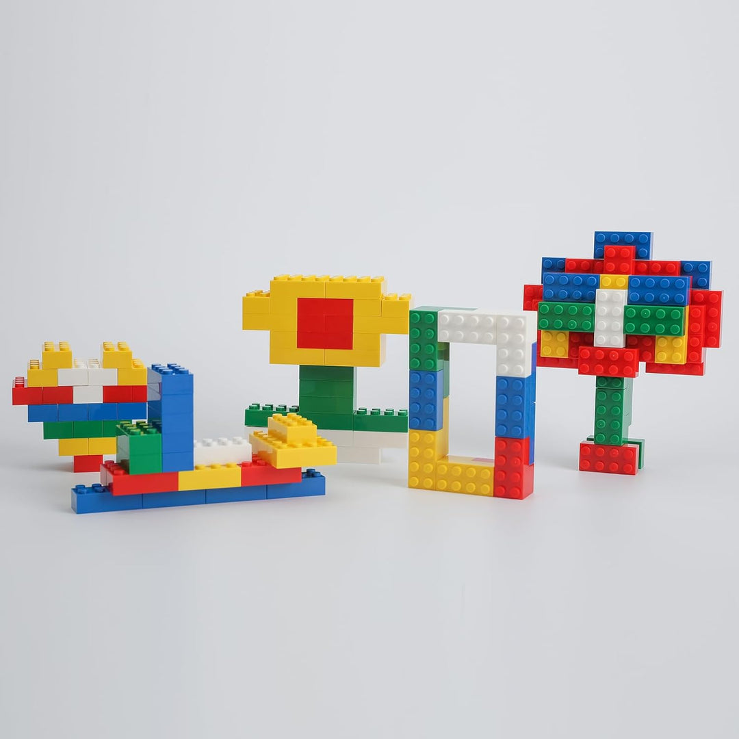 200 Stücke 2X4 Classic Bausteine Set, Geeignet für Jungen und Mädchen ab 6 Jahren, Kompatibel mit Al