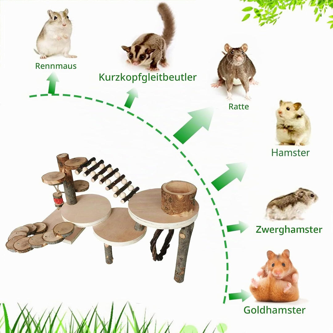 Hamster Spielzeug, Meerschweinchen Spielzeug, Kaninchen Zubehör, Kaninchen Spielzeug für Hamster Mee