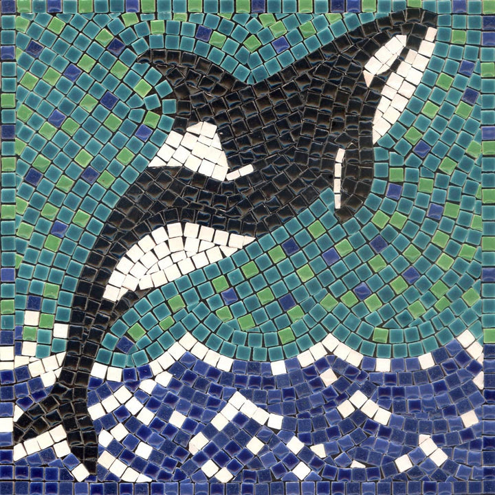 ALEA Mosaic Mosaik bastelset, DIY 20x20cm, Orca, Orca