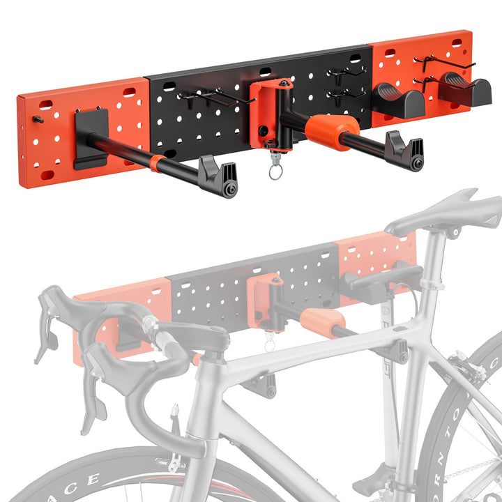 Mimoke Fahrrad Wandhalterung I Fahrradhalter Vertikal &amp; Horizontal einstellbar - bis 30 kg Tragkraft
