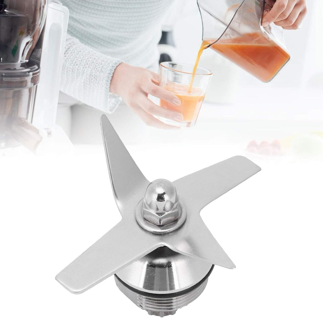Mixer-Messer-Ersatz für Mixer-Ersatzteile, Edelstahl-Messermontage Passend für 32oz 64oz Behälter