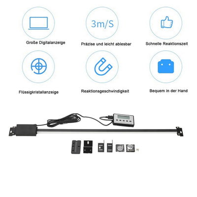 SUDEG Digital Readout Kit,Digitalanzeige Kit,Anbaumessschieber Linearmassstab,Präzises LCD Anzeige K