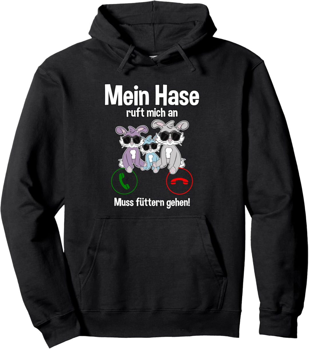 Hasen Mädchen - Lustiger Hase ruft an! Spruch Kaninchen Pullover Hoodie