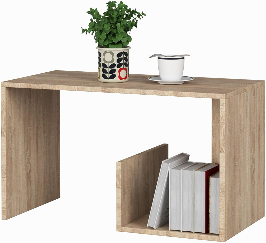 AKORD Couchtisch Holz | Paul 80x45x40 cm| Schrank für Wohnzimmer | Schlafzimmer Schrank | Minimalist