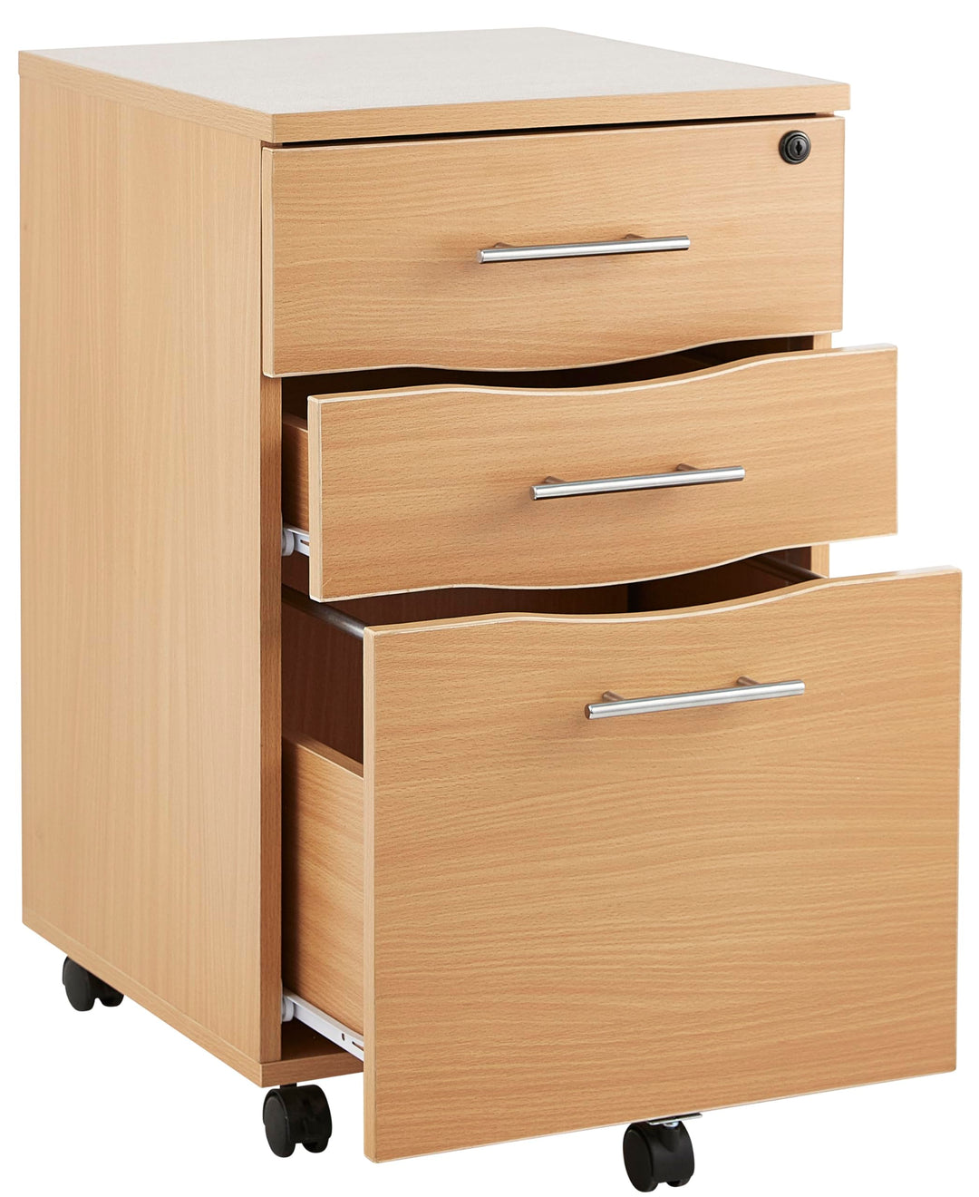 MMT Furniture Designs Ltd Untertischschubladen – Aktenschränke aus Buchenholz mit abschliessbaren Sc