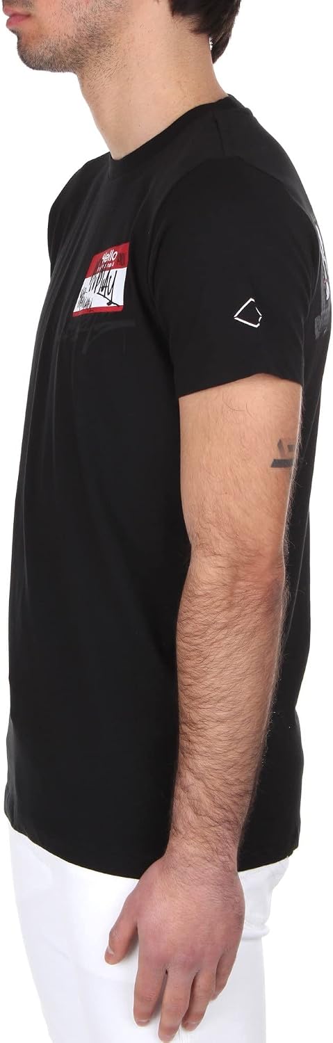 Replay Herren T-Shirt Kurzarm mit Print XL Black 098, XL Black 098