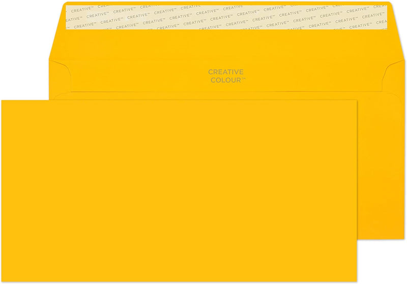 Blake Envelopes Creative Colour 204 Briefumschläge Haftklebung Ei Gelb DL+ 114 x 229 mm - 120g/m² |