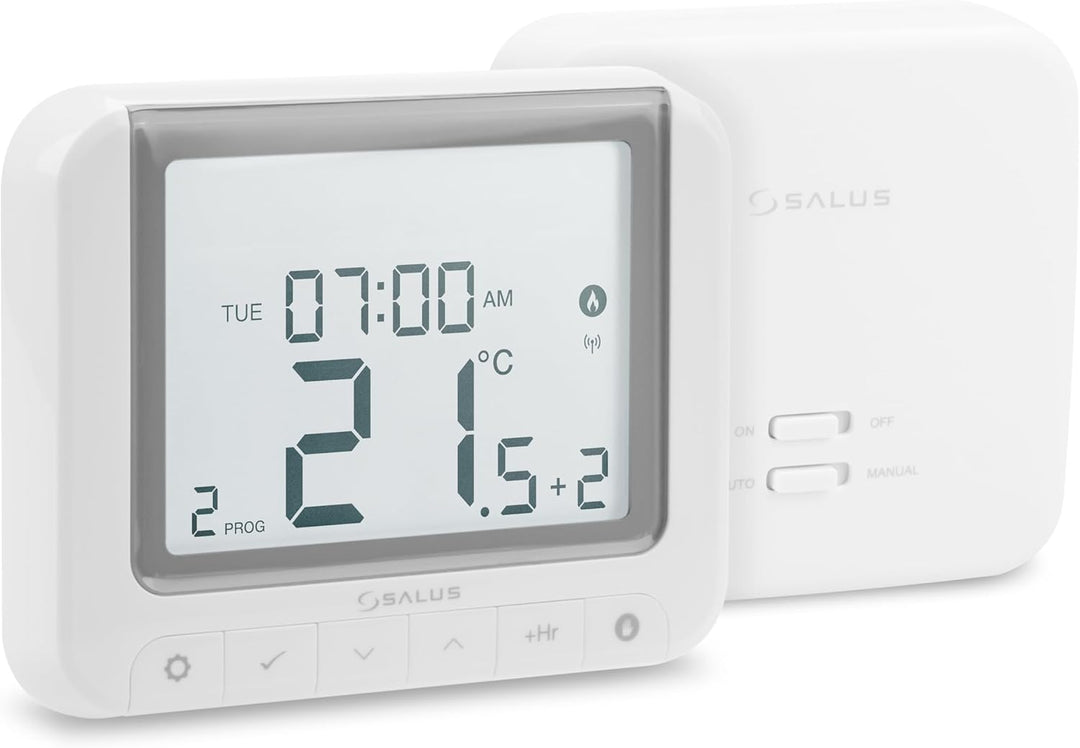 Salus RT520RF Batteriebetriebener Digital Programmierbarer Funk-Raumthermostat Funk-Thermostat mit g