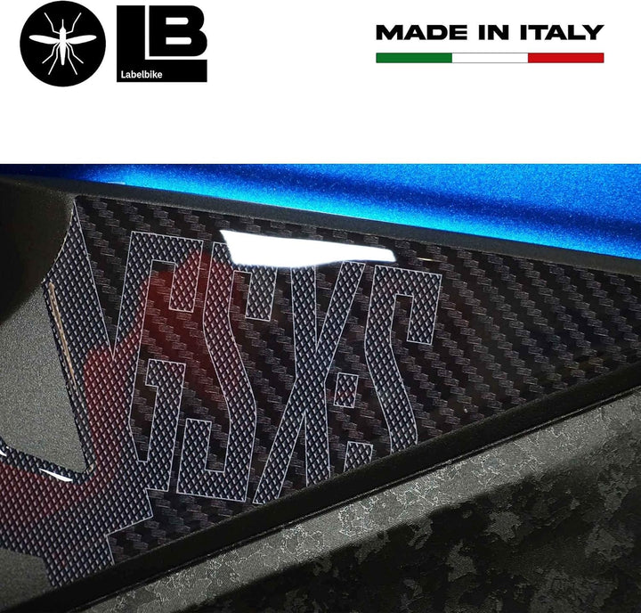 labelbike - 3D Aufkleber Seitensattelschoner kompatibel mit Suzuki GSX-S 1000 2021 Kohlenstoffartig