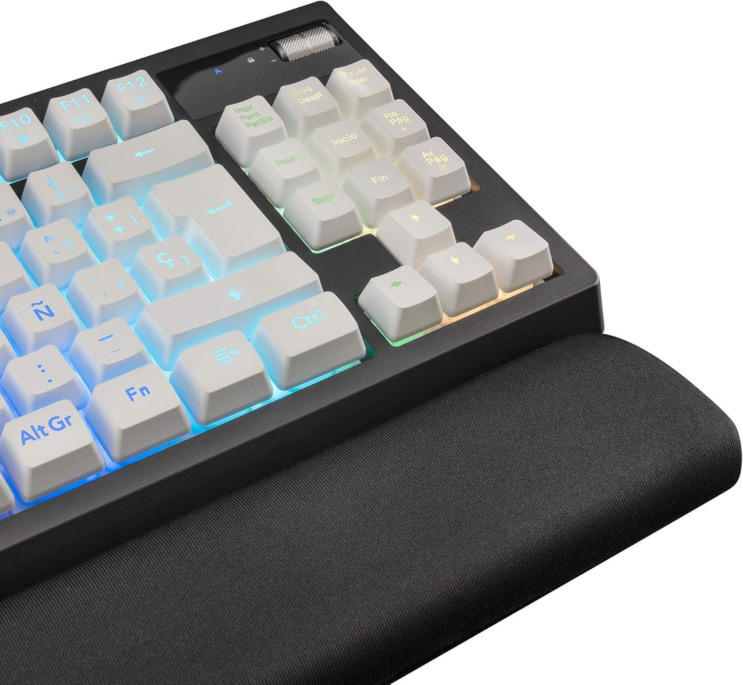 Mars Gaming MKAXWPT TKL H-Mech Kompakttastatur, RGB-Beleuchtung mit 9 Effekten, Gel-Handballenauflag