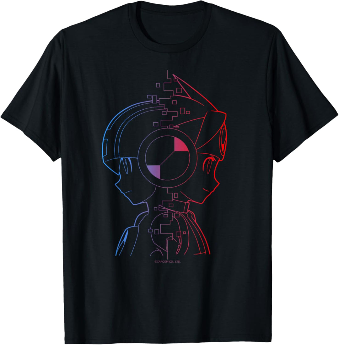 MEGA MAN BATTLE NETWORK MegaMan & Lan T-Shirt