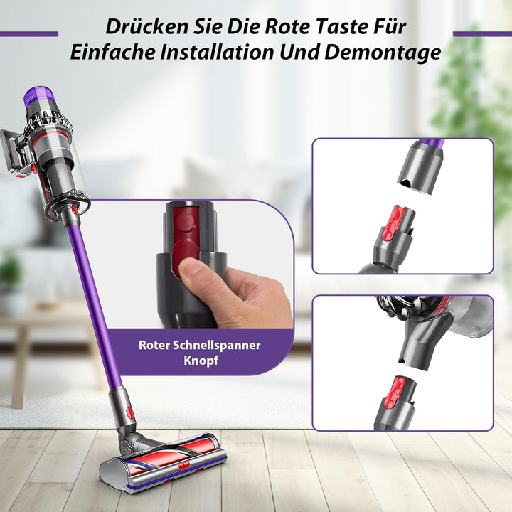 Verlängerungsrohr für Dyson Saugrohr V11 Kompatibel mit Dyson Rohr V15 V 11 V10 V8 V7, Starres Teles