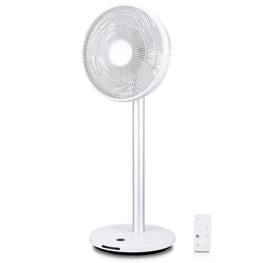 KLAMER Silent Ventilator, extra leiser DC Designventilator mit Fernbedienung, 12 Geschwindigkeitsstu