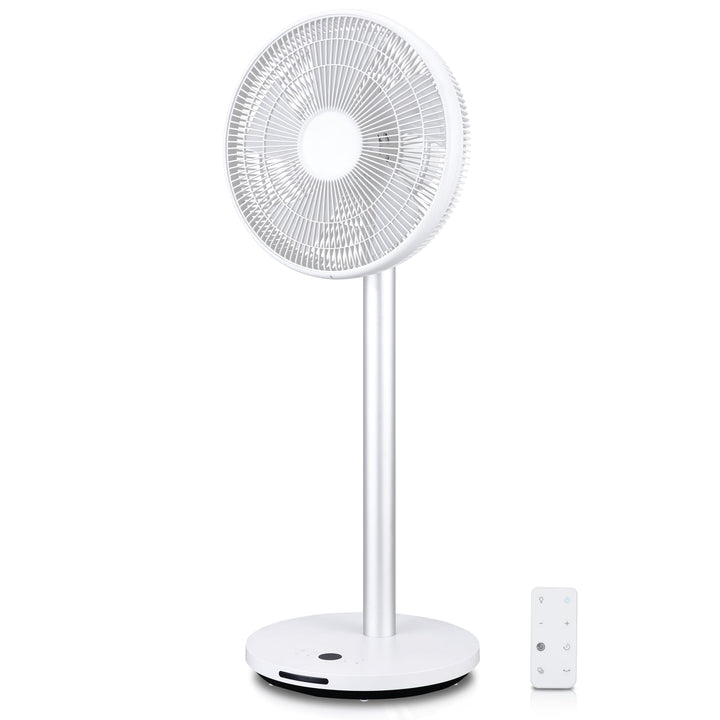 KLAMER Silent Ventilator, extra leiser DC Designventilator mit Fernbedienung, 12 Geschwindigkeitsstu