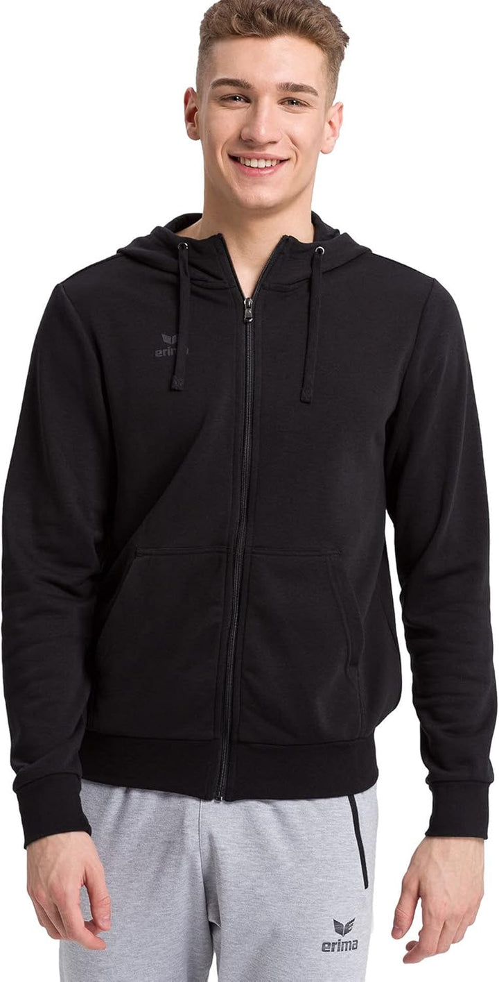 Erima Herren Basic Kapuzensweat Jacke L Slate Grey, L Slate Grey