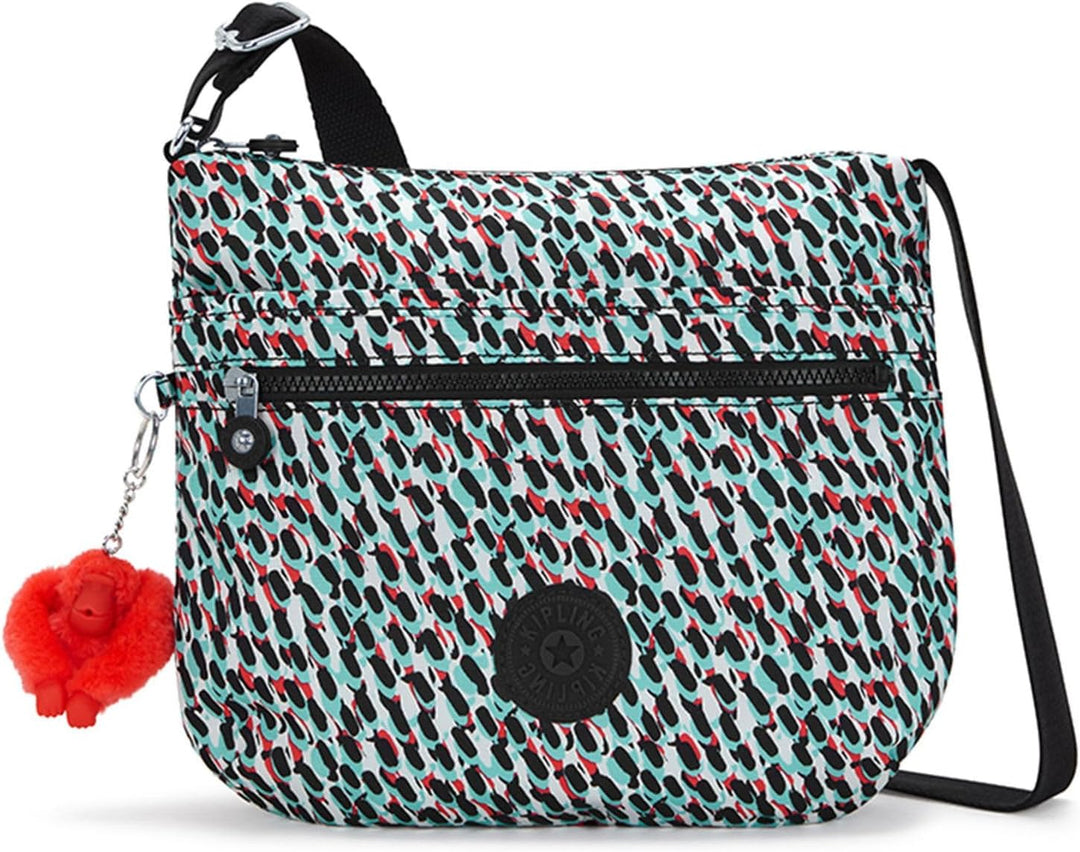 Kipling ARTO Mittelgrosse Umhängetasche Abstrakter Druck, Abstrakter Druck