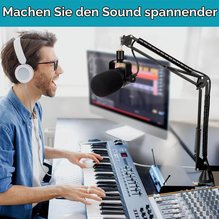 YOUSHARES Mikrofonarm für Rode PodMic &amp; PodMic USB - Profi Microphone Arm Ständer inklusive Schaumst